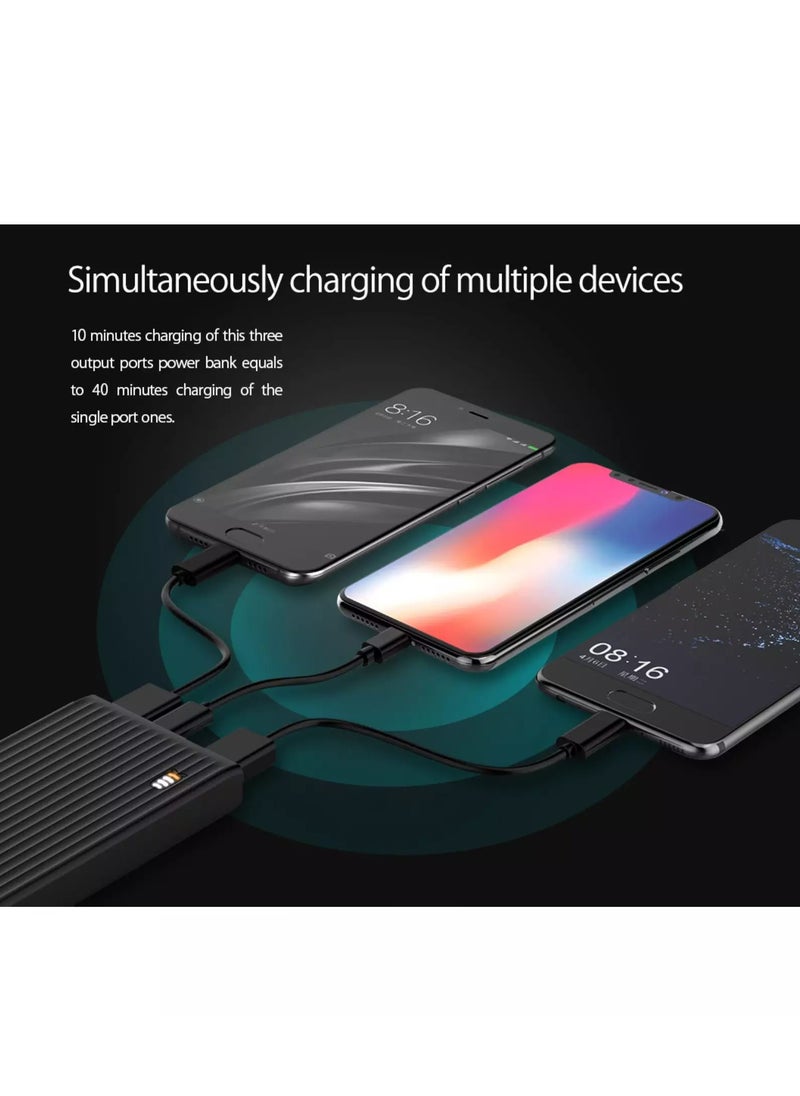 أوريكو - بنك الطاقة الذكي K20000 بقدرة 20000 مللي أمبير في الساعة بقدرة 18 وات USB-A وType-C وMicro B، 2 × منافذ إدخال (Type-C وMicro USB) - 3 × منافذ إخراج (Type-C وUSB Type-A) - Image 1