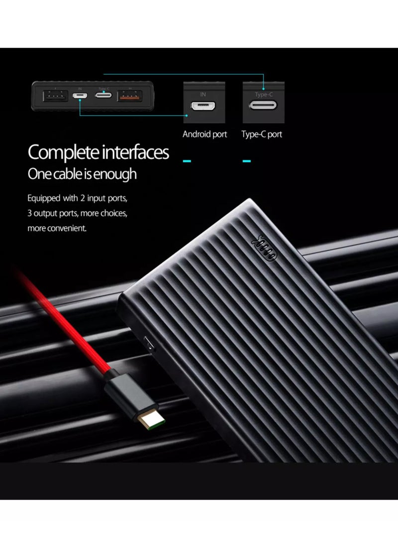 أوريكو - بنك الطاقة الذكي K20000 بقدرة 20000 مللي أمبير في الساعة بقدرة 18 وات USB-A وType-C وMicro B، 2 × منافذ إدخال (Type-C وMicro USB) - 3 × منافذ إخراج (Type-C وUSB Type-A) - Image 1