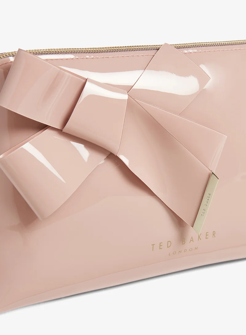 Ted Baker Nicco Knot Bow Washbag Pale