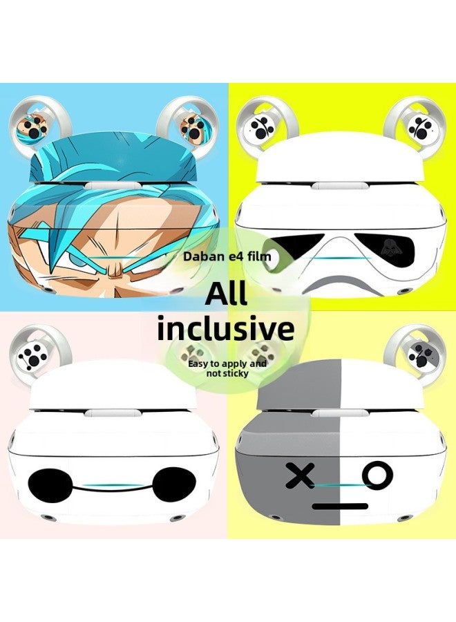 general Dapeng E4 Film VR Glasses PCVR Head Display SteamVR Game Console All-inclusive Host Film Color Stickers-Color:XY-Dapeng E4-0133 - Image 2