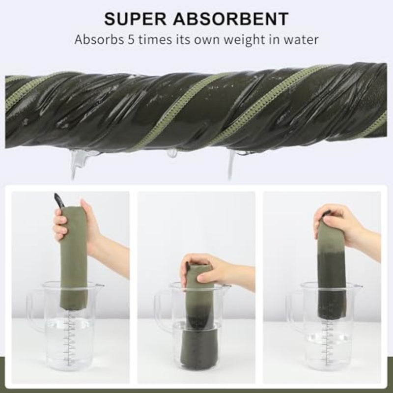 Microfiber Towel Perfect Travel and Sports andCamping Towel.Fast Drying - Super Absorbent - Ultra Compact, Army Green, 24 X 48 Inches - Image 4