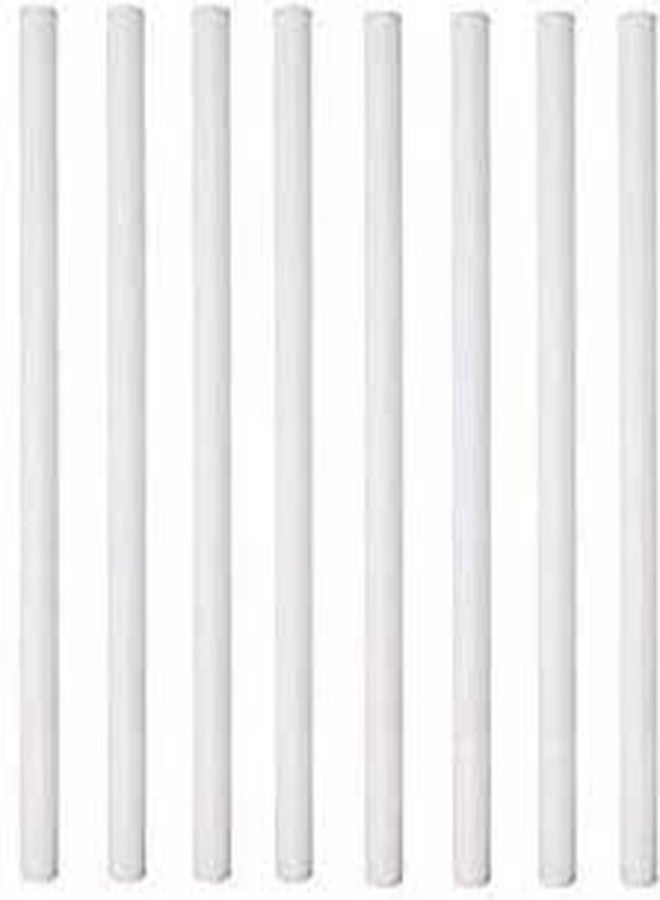 CAKE DECOR Plastic White Dowel Rods for Tiered Cake Construction, (30 cm x 1 cm) 8 Pieces - Image 1