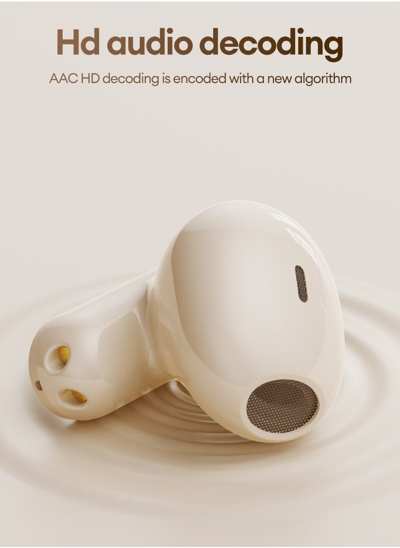 Miniso Miniso M08 Wireless Bluetooth Headphones-Beige  - Image 5
