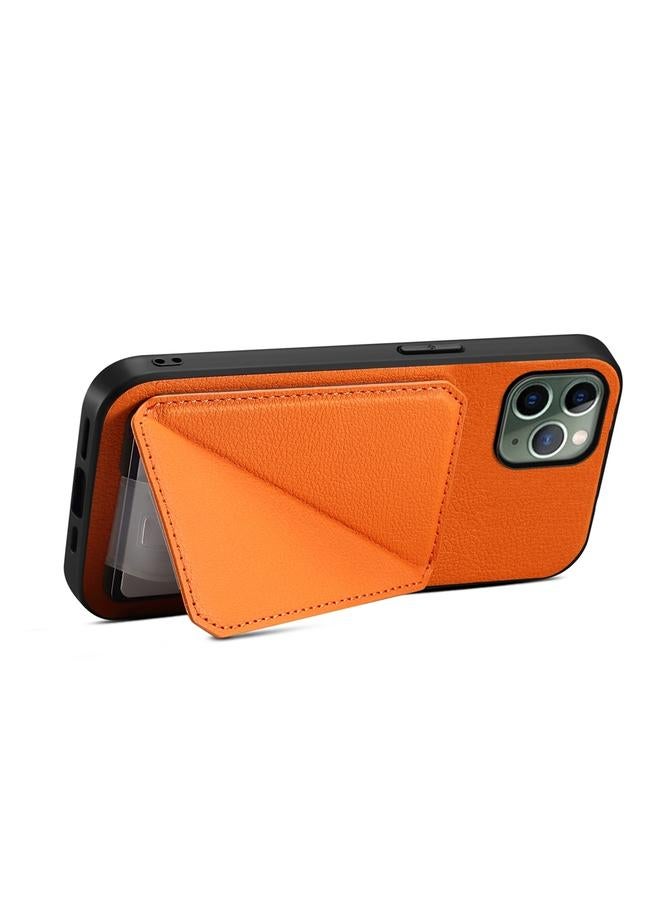 Zaboon Case For iPhone 11 Pro D04 Calf Texture Dual Card Slot Holder Phone Case - Image 4