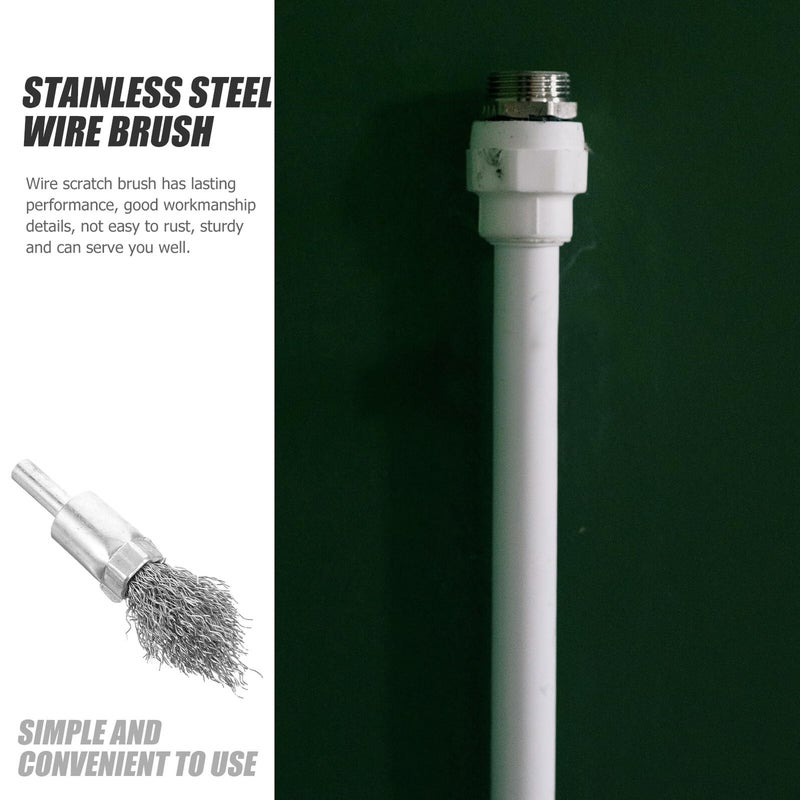 Heavy Duty Stainless Steel Wire Scratch Brush with Ergonomic Handle for Stubborn Dirt and Paint Removal - Image 4