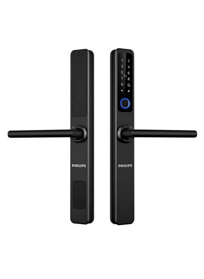 Philips Hidden Keypad Easy and Safe Smart Door Lock for Narrow Frame Doors Black 42.2 x 30 x 6.5 cm DDL608-5HWS-BK