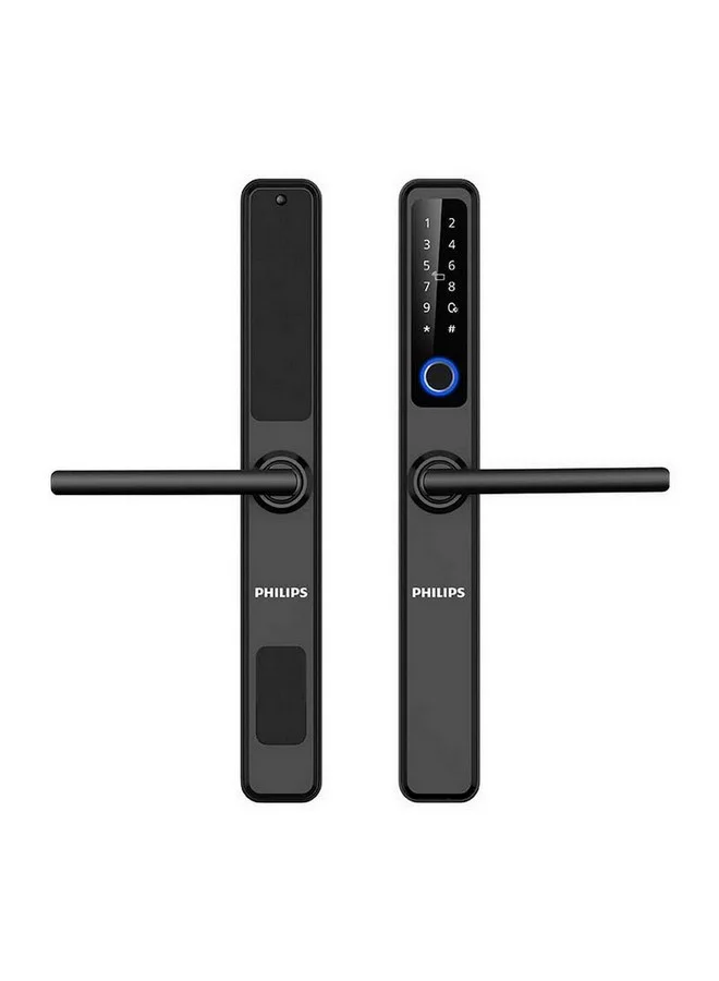 Philips Hidden Keypad Easy and Safe Smart Door Lock for Narrow Frame Doors Black 42.2 x 30 x 6.5 cm DDL608-5HWS-BK