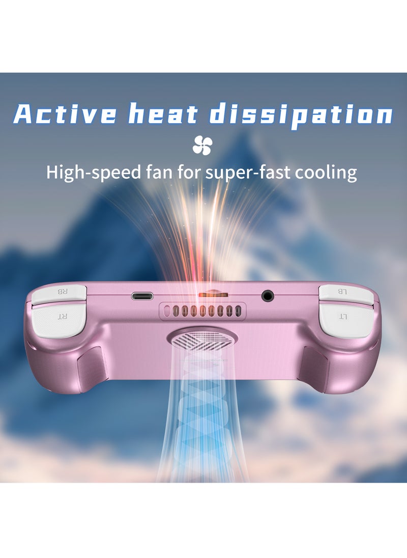 ANBERNIC  - ANBERNIC RG Cube Retro Handheld Game Console 64bit Android 13 Unisoc T820 3.95 Inch IPS Screen Hall Joystick RGB lighting effect (Purple) - Image 1