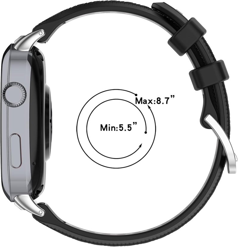 سوار بديل قابل للتعديل من Disscool متوافق مع ساعة Huawei Watch D2، سوار سيليكون مريح مع مشبك سريع التحرير، إكسسوارات الساعة الذكية (أسود) - Image 4