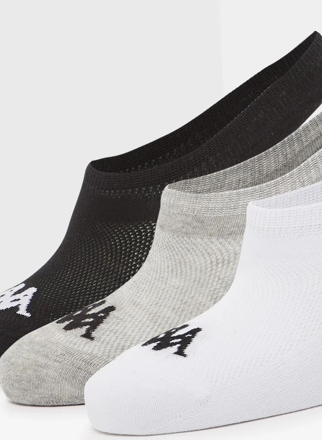 كابا Men's No Show Sports Socks - Set of 3