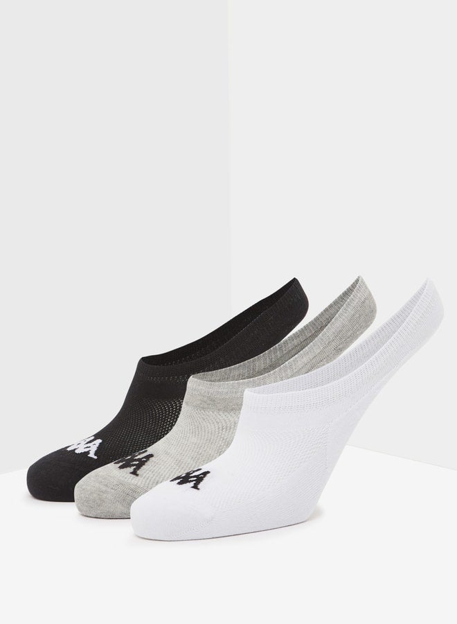 Kappa Men's No Show Sports Socks - Set of 3 - Image 1