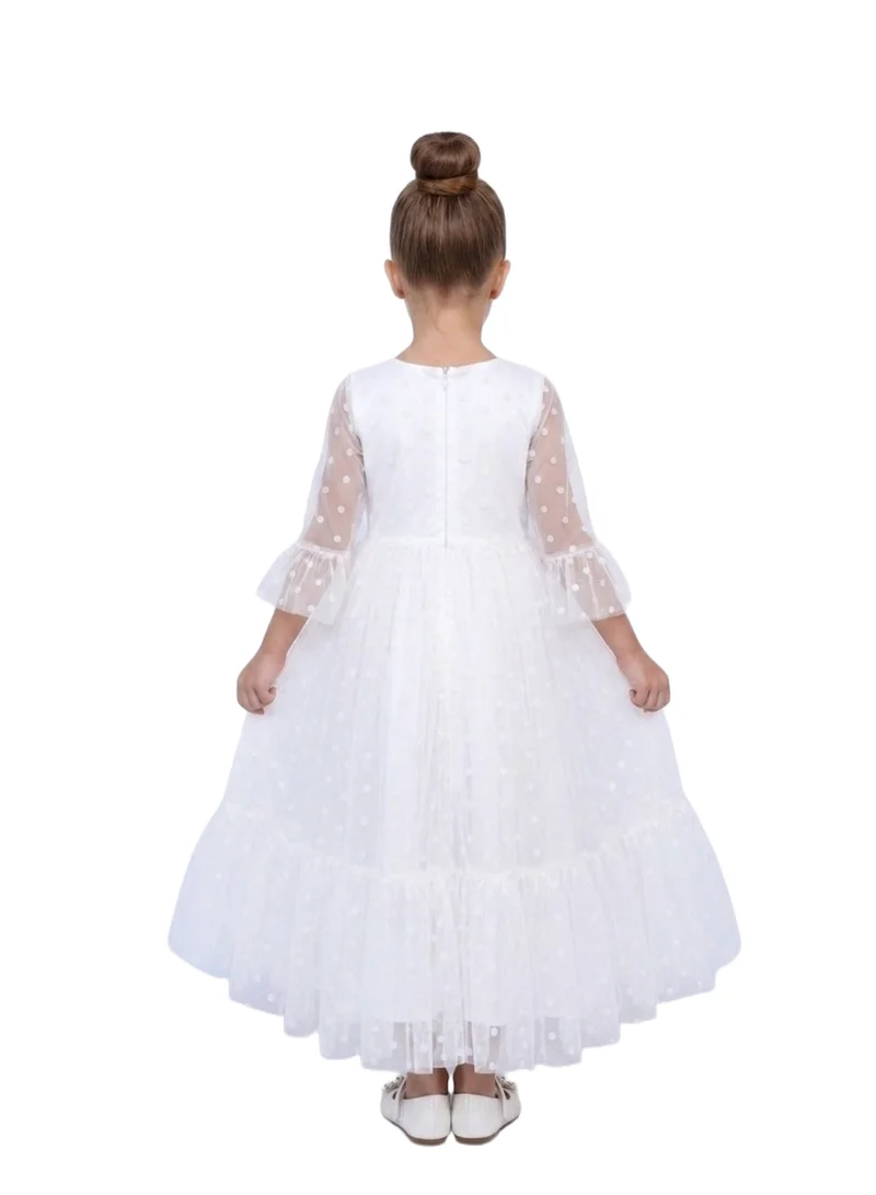 Bidani  Elegant Tiered Mesh Gown for Women | Best Price UAE
