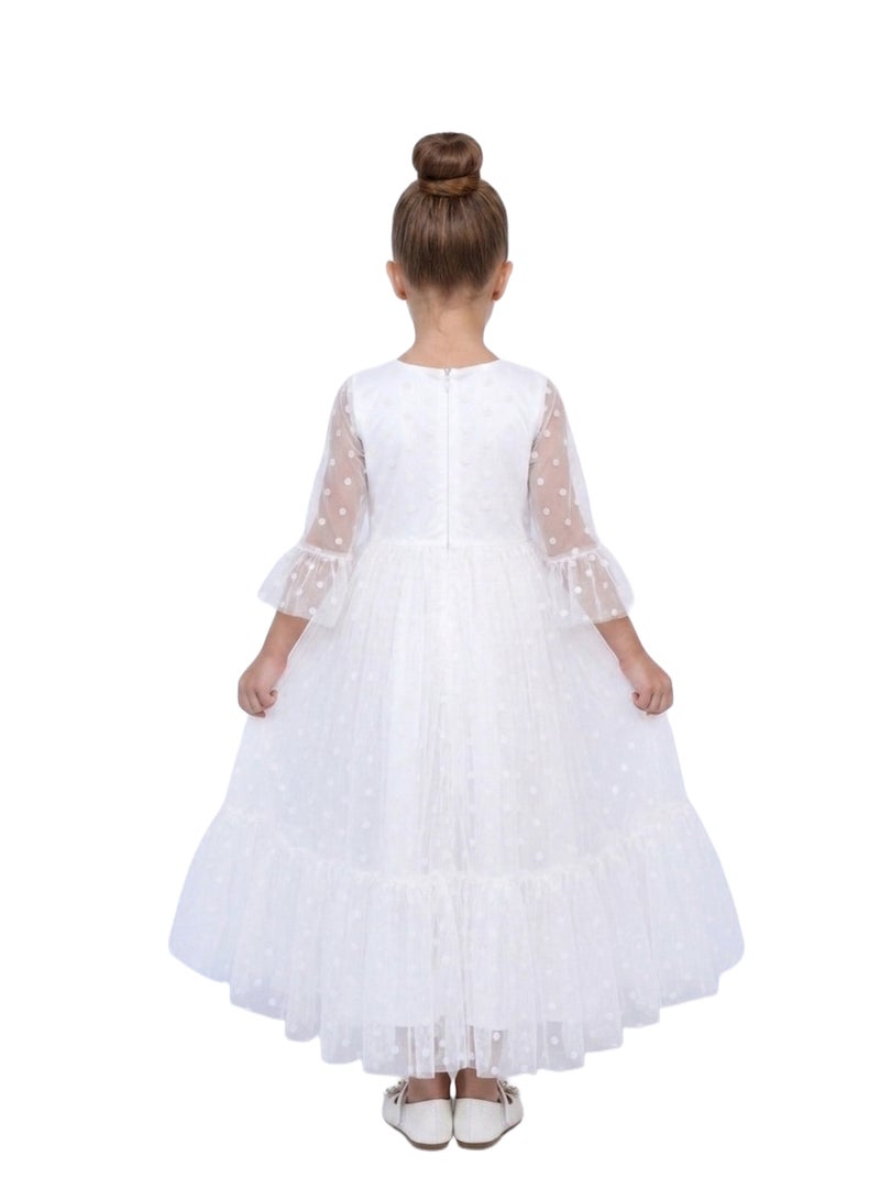 Bidani Elegant Tiered Mesh Gown - Image 3