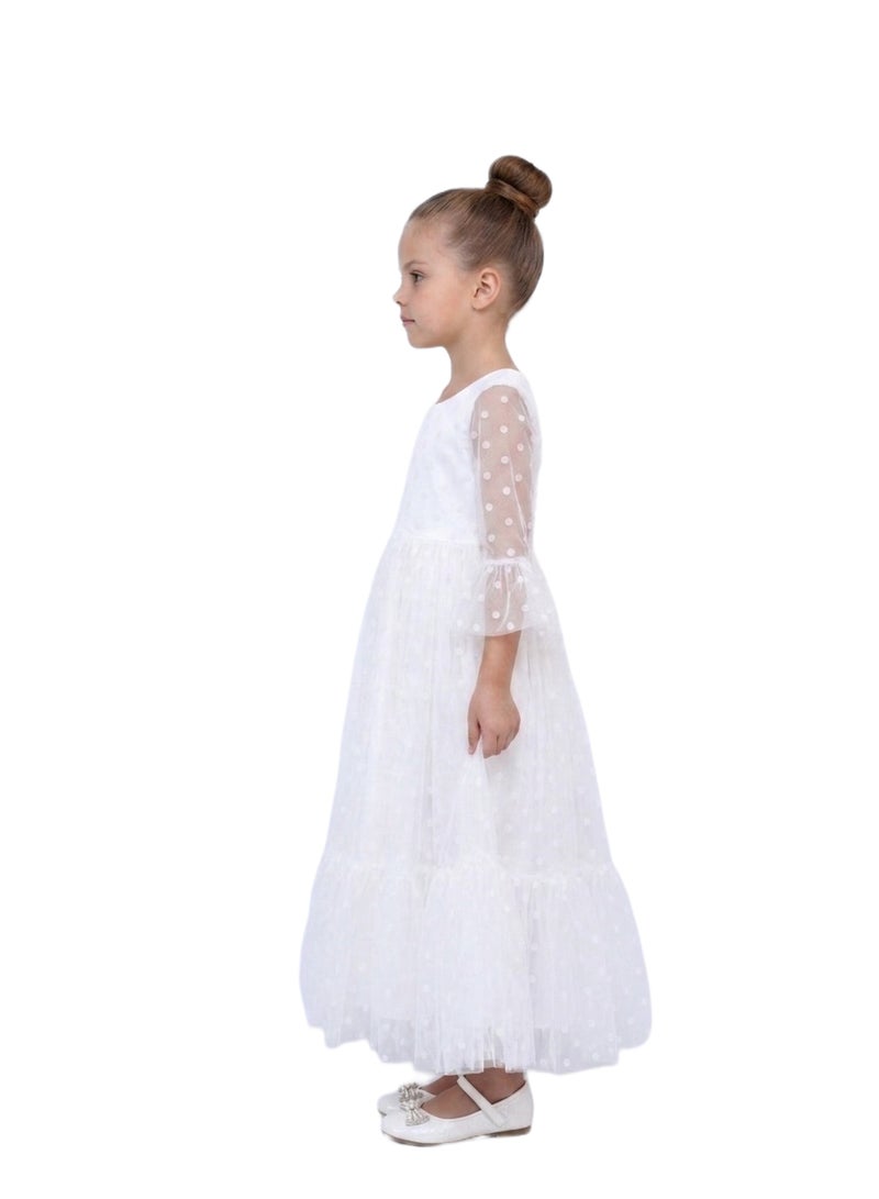 Bidani Elegant Tiered Mesh Gown - Image 2