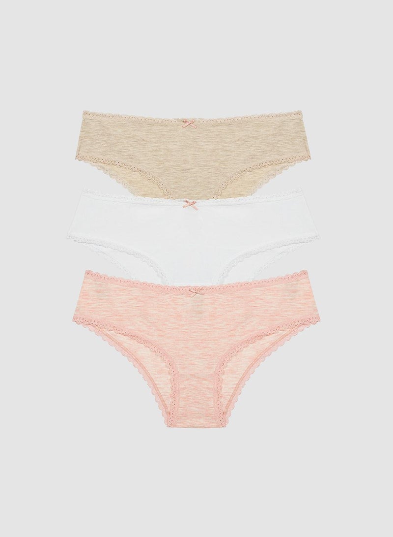 Penti Cotton Multicolored Hipster - Pack Of 3 - Image 1