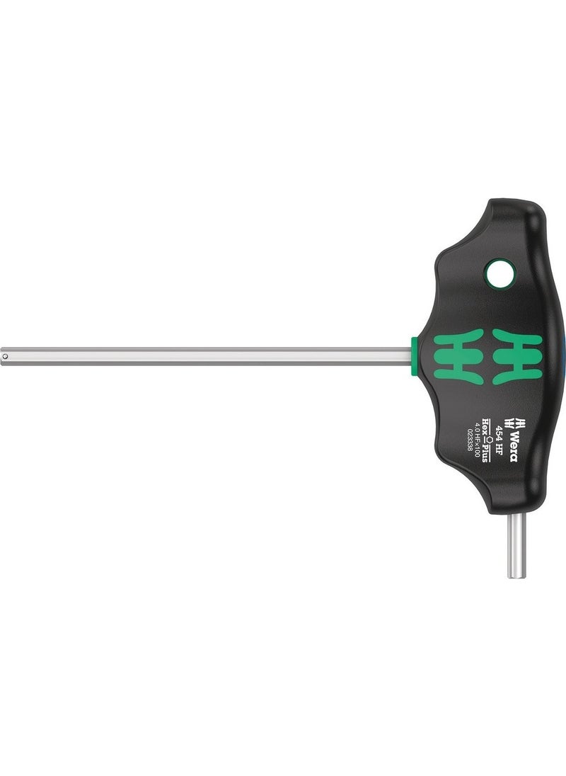 Wera 454 Hex-Plus HF T Handle 4 x 100mm Screwdriver 05023338001  - Image 5