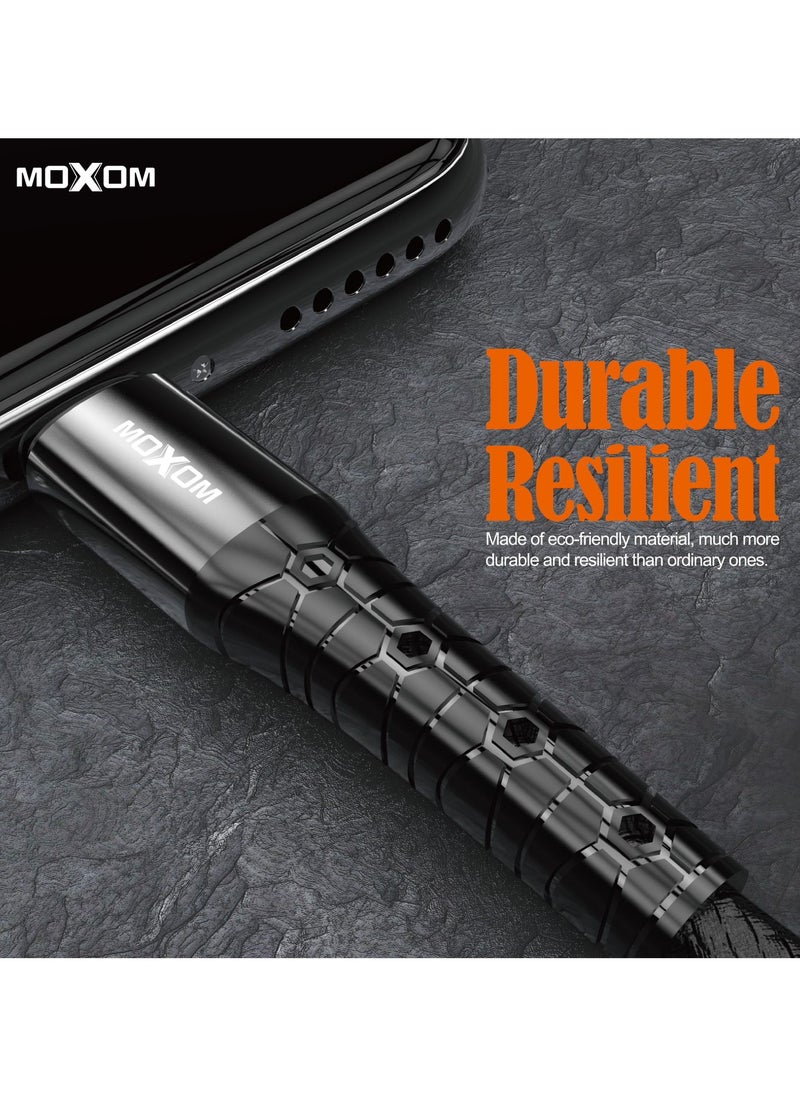 MOXOM High Speed Transmission Iphone Moxom Cable MX-CB28 Designed for Home and Travel  - Image 3