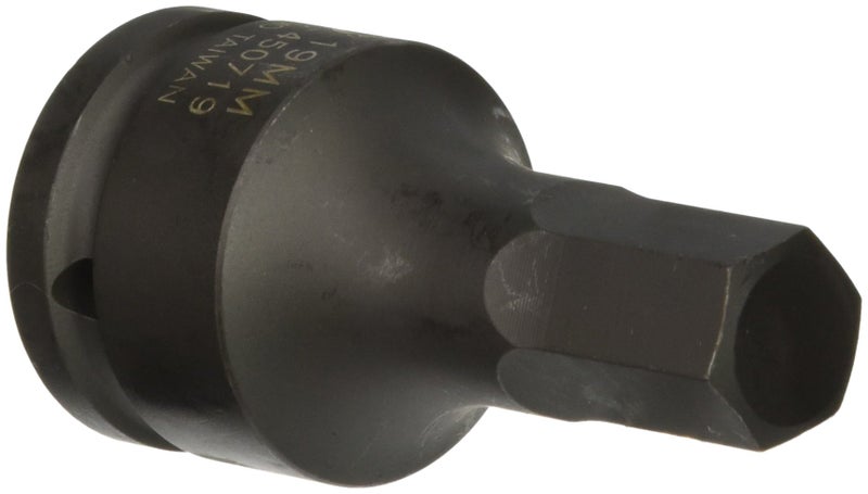 SUNEX TOOLS 450719 3/4-Inch Drive 19-mm Hex Driver Impact Socket