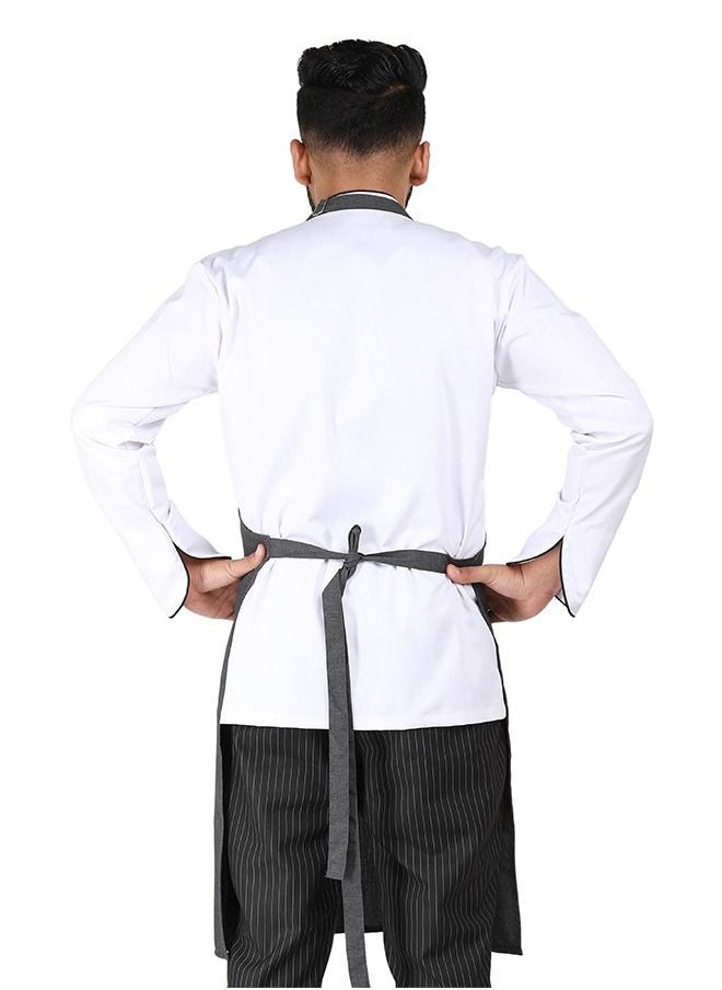 YANEK YANEK Kitchen Apron | Unisex Chef Kitchen Adjustable Bib Apron with Pockets | For Home, Restaurant, Cafe  - Image 3