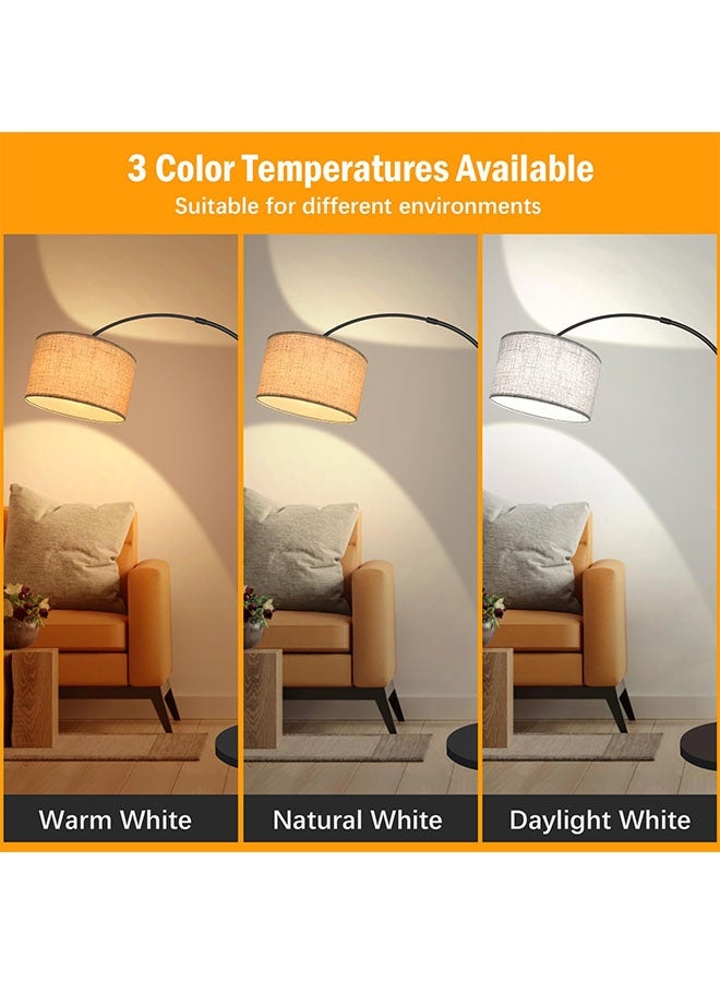 تخيل مصباح أرضي مع لمبة معدنية LED 12 واط ضوء دافئ 185x38 سم  - Image 2