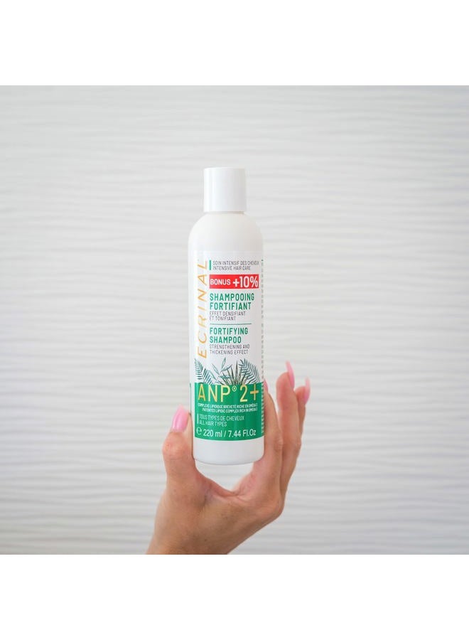 Ecrinal Sulfate-Free Fortifying Shampoo with ANP2+ for Strong, Shiny Hair – Restores Volume, Suppleness, and Resistance to Dull, Weak, and Tired Hair – Ideal for All Hair Types and Hair Loss - Image 4