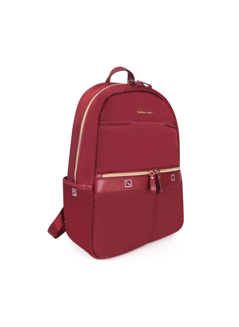 NEWCOM Travel Laptop Backpack Waterproof Business Backpack with Luggage Strap, Multi-Pocket School Bag for Men & Women, Fits Laptop, Blue / Red / Black - Image 1