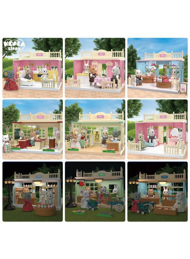 KOALA DIARY Bathroom Kitchen Bedroom Dresser Kitchenware Princess Doll House Girls Play House Scene Toys - Image 4