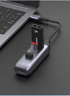 Excefore USB C to HDMI Adapter with 3 USB 3.0 Ports, HDMI 4K Output, Compatible with MacBook Pro, iPad, XPS, Surface, Android, and More, DP Alternative Mode Required  - Image 4