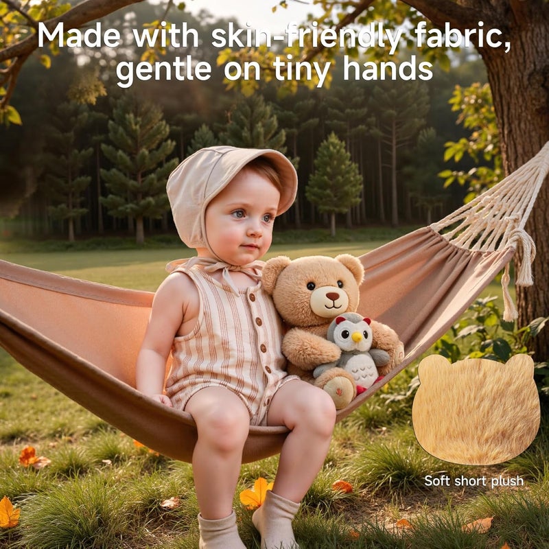eJog Pup Musical Bear Stuffed Animal Toy with Owl - Interactive Talking Plush Toy for Kids - Image 5