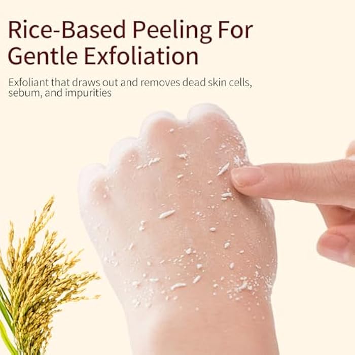 YAFUSIPE Peel Shot Glow Rice Ampoule, White Rice Exfoliant Body Scrub, Blackhead Remover for Face and Nose Pore Cleaner Chemical Peel Dead Skin Remover Feet Facial Skin Care for Even Skin Tone, 60ml - Image 3