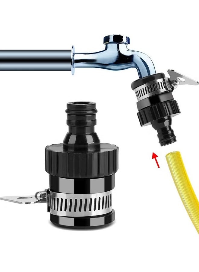 Happy D BreeJooy 2 Pack Universal Tap Connector Adapter Hose Pipe Fitting for Kitchen Gardening Car Washing - Image 3