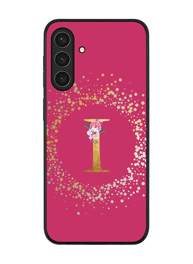 For Samsung Galaxy A17 / A17 4G Case,Slim fit Camera Protection, Shockproof Thin Phone cover  - Custom Monogram Floral - I ( Deep Pink )
