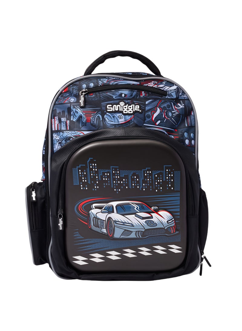 Smiggle Smiggle Cartoon Printed Boys and Girls Backpack Primary and Secondary School Students Backpack Outdoor Leisure Backpack 42*30cm 