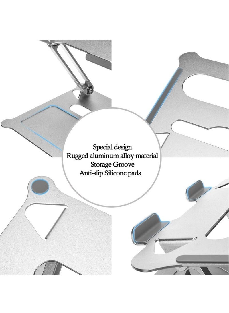 Adjustable Laptop Stand, Ergonomic Laptop Stand for Desk , Light Weight Aluminum Laptop Holder, Computer Stand Compatible with Mac MacBook Pro Air, - Image 2