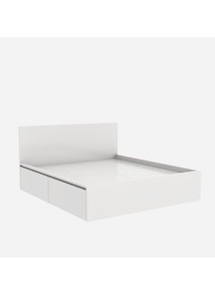 RIGID Wooden Double Bed with Storage & Headboard  - Image 5