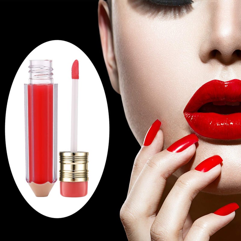 Maitys 28 Pieces Transparent Empty Lip Gloss Tube Containers Include 24 Pencil and Candy Shaped Oil Bottles Ice Cream Funny Light Bulb Balm Tube, 4 Plastic Syringe Christmas Favor for Women Girls DIY - Image 5