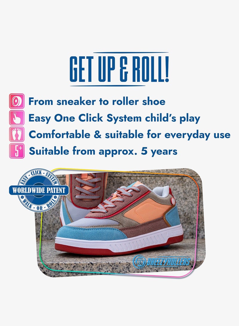 BREEZYROLLERS BREEZY ROLLERS shoes with wheels for children, Roller skates sneakers kids, From children's street shoes to roller skates in a few seconds, Patented click system, Trainers with wheels for girls & boys - Image 2