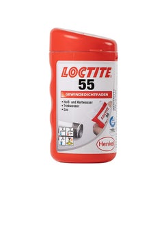 Loctite LOCTITE 55 Pipe Thread Sealant, Non Curing Thread Sealant for Plumbing Pipes and Fittings, Reliable Fast Action Pipe Sealant for Metal and Plastic, 160m  - Image 1