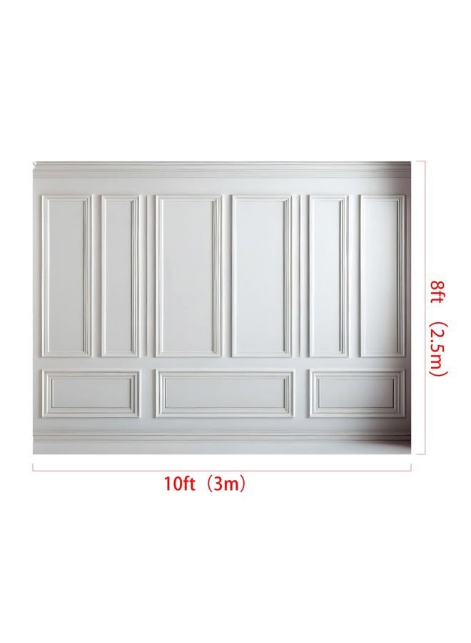 Kate 10x8ft White Panel Wall for Photography Interior Vintage Panel Decor Photo Background Photo Studio Props - Image 4