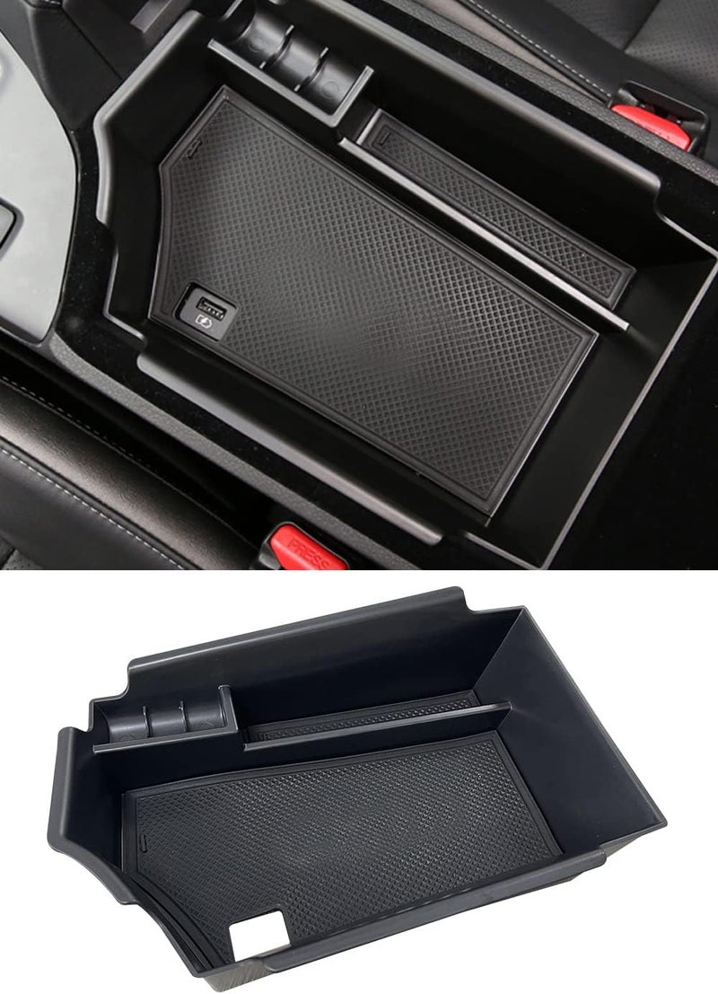 Vesul Armrest Center Console Tray Organizer Secondary Storage Box Divider Compatible with Infiniti QX50 2019 - Image 1
