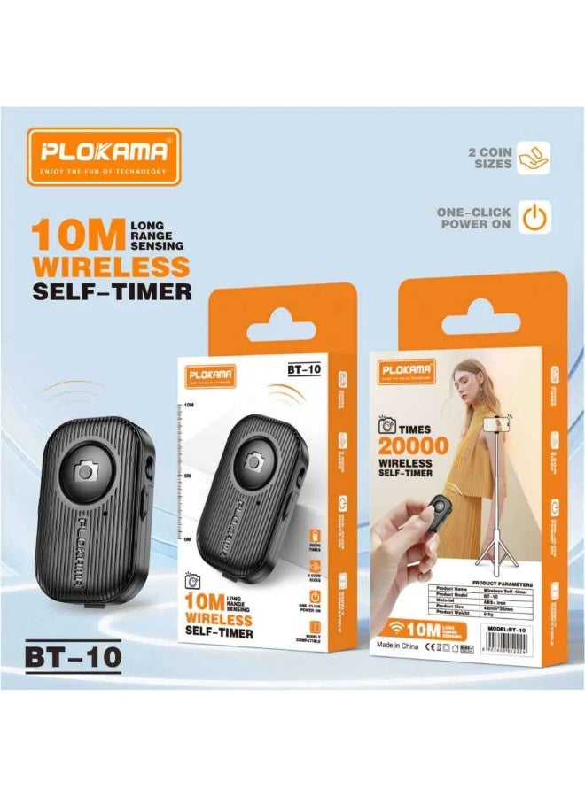 PLOKAMA BT10 Bluetooth Selfie Button – Capture Moments Hands-Free - Image 1