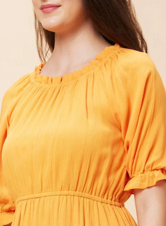 globus Ruffled Linen Dress