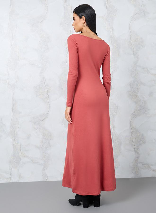 Styli A-Line Jersey Dress - Image 4