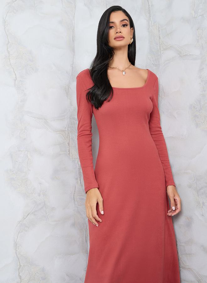 Styli A-Line Jersey Dress - Image 2