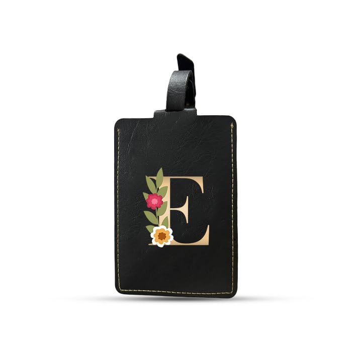 The Messy Corner Blossom Luggage Tag | Luggage Tag for Men & Women | Alphabetical Initial Travel Tag | Travel Identification Tag for Bag & Backpacks | Unisex Travel Gift |AZ| (E) - Image 2
