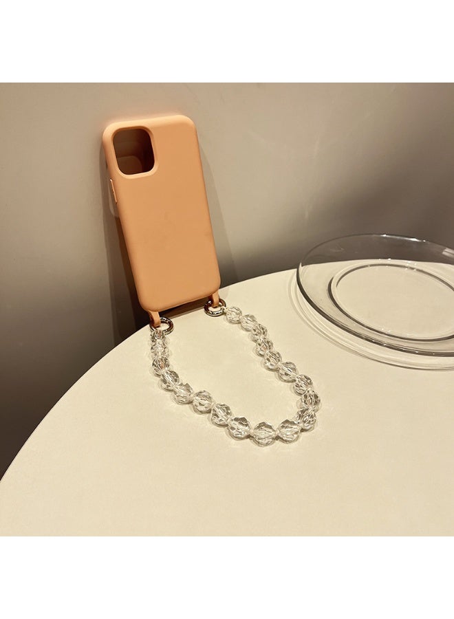 NIBEMINENT سحرية لطيفة سلاسل الهاتف المزينة بالخرز – حزام معصم عصري لسلسلة الهاتف، سلسلة لامعة من الخرز للهاتف المحمول