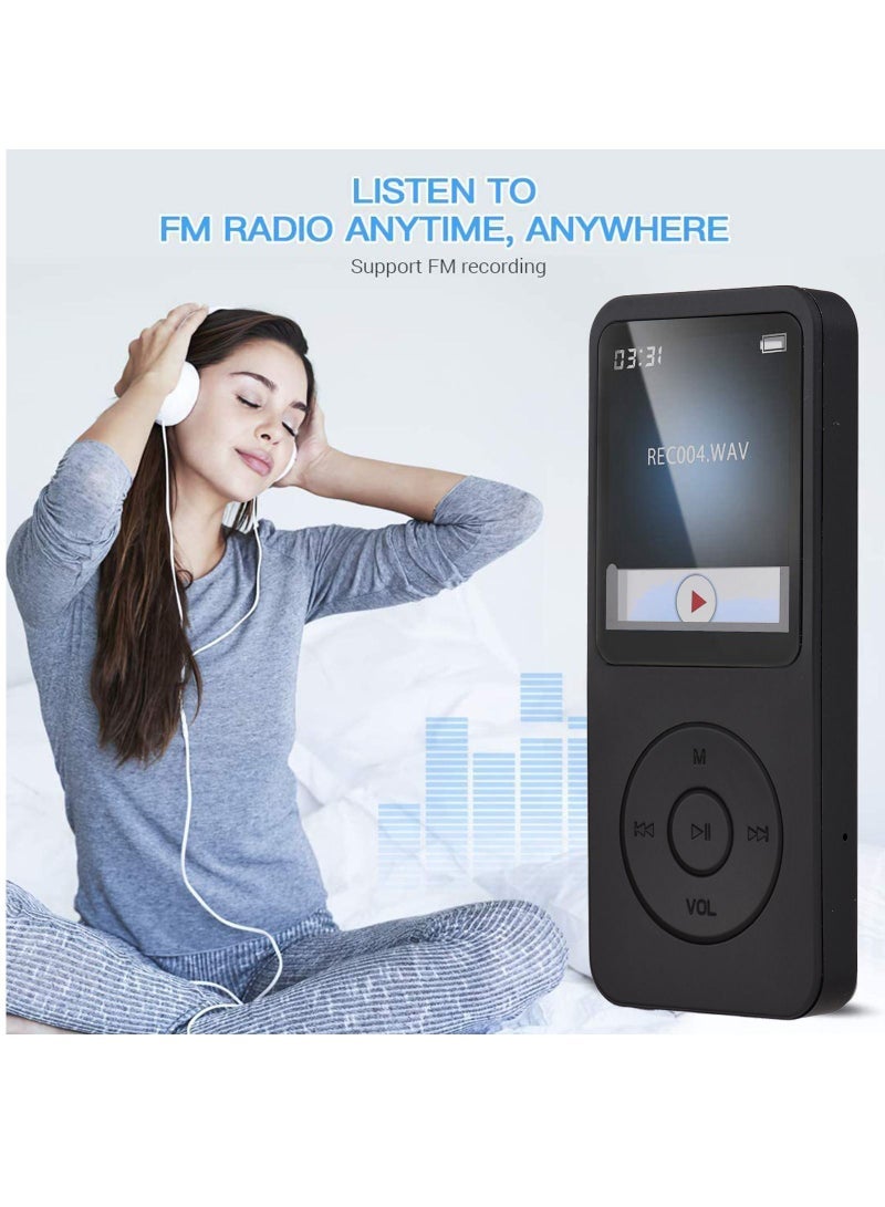 Portable MP4 Player MP3 Music Player 1.77 Inch LCD Screen Video Player Photo Viewer Support TF Cards Support Music FM Radio Video E-book Recorder - Image 3