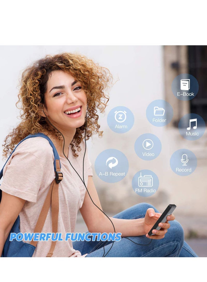 Portable MP4 Player MP3 Music Player 1.77 Inch LCD Screen Video Player Photo Viewer Support TF Cards Support Music FM Radio Video E-book Recorder - Image 4