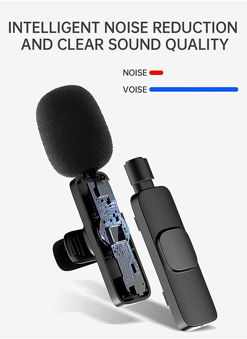 Denx Dual Noise Reduction Wireless Bluetooth Microphone for Video Recording and Live Streaming with Mic Receiver for iPhone  - Image 2