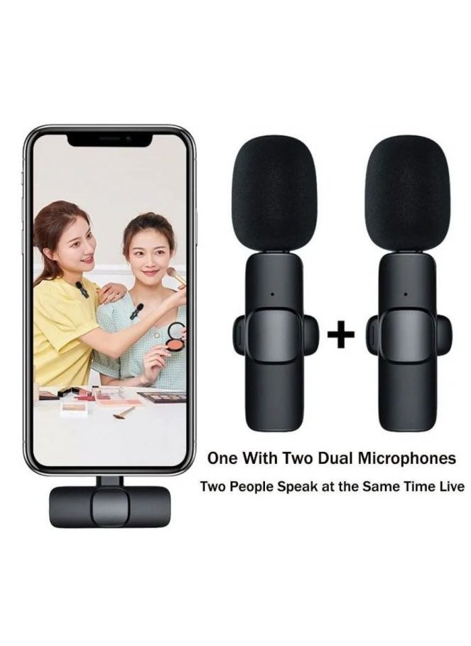 Denx Dual Noise Reduction Wireless Bluetooth Microphone for Video Recording and Live Streaming with Mic Receiver for iPhone  - Image 3